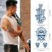 Aresvns Realistic Temporary Tattoos for Men & Boys - Waterproof & Long-Lasting Fake Tattoo Stickers - 2 Weeks Lifelike Henna Tattoos - Christmas Gift - Buy Online on GoSupps.com