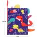 SOSPIRO Baby Cloth Book - Soft Baby Book with 3D Animal Tails for Toddlers | Safe Nontoxic Learning Toy for Babies 0-3 Years (Dinosaur) - Buy Online on GoSupps.com
