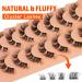 Cluster Natural Lashes D Curl Wispy Individual Strips False Eyelashes - Eefofnn DIY Lash Extensions Multipack - Buy Online on GoSupps.com