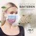 100 Pcs Rainbow Macadamia Disposable Face Masks - Made in Germany | CE Certified Type IIR | Triple Layer Filtration | Elastic Earloops | Adults Size 17.5cm x 9.5cm - Buy Online on GoSupps.com