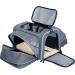 Petsfit Expandable Cat Carrier Airline Approved Portable Travel Washable Carrier - Light Grey (S 16x10x9) - Buy Online on GoSupps.com