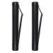 2-Pack Extendable Poster Tubes Expand from 24.5 to 40 with Shoulder Strap | Carry Documents, Blueprints, Drawings and Art | Black Portable Durable Round Storage Cases with Lids and Labels large Black