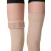 Thigh High Compression Stockings - Firm 20-30mmHg Support, Silicone Band, Spider & Varicose Veins Relief - Beige, Size Small - Buy Online on GoSupps.com