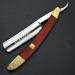 Fbrerurt Traditional Manual Beard Razor Set - Straight Cut Throat Razor with Red Wood Handle & Stainless Steel Blade - International Shipping Available - Buy Online on GoSupps.com