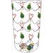 Amputee Stump Sock Christmas Candy Cane Hearts 3Ply Stump Sock
