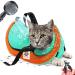 AWOOF Cat Grooming Bag Adjustable Bathing Anti Scratch Bite Restraint Sling Durable Mesh Shower for Small Medium Large Cats Nail Trimming Ear Cleaning Medicine Taking GREEN