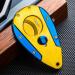Portable Cigar Cutter Stainless Steel Guillotine Double Cut Blade with Leather Case in Gift Pouch Gold - Buy Online on GoSupps.com