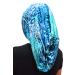 100% Mulberry Silk Hair Scarf 3 sizes to choose from 15  18  25 Luxury Sleep Bonnet Cap Scarf for Natural Hair  Dreads  Braids (Long 18  Blue) Long 18 Blue
