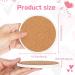 4 Inch Round White Unglazed Ceramic Coasters with Cork Backing - 48 Pieces for Crafts, DIY Projects, Painting, Mosaics - Buy Online on GoSupps.com