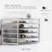 BINO Manhattan Acrylic Makeup Organizer - 5 Drawers | Clear Beauty Storage for Cosmetics, Jewelry & Vanity Accessories - Buy Online on GoSupps.com