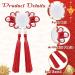 6 Pair Chinese Festival Hair Clips for Kids - New Year & Christmas Accessories with Pom Poms, Bows, and Tassels - Buy Online on GoSupps.com