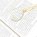Gold Chain Necklace with 1-3/4 Inch Optical Magnifier Lens - Ideal for Reading Fine Print and Increasing Vision - Library Reading Jewelry - Buy Online on GoSupps.com