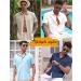 COOFANDY Men's Linen Short Sleeve Button Down Beach Shirt - White, Medium - Buy Online on GoSupps.com