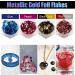 30-Color Metallic Foil Flakes for Resin Art, Nail Art & Jewelry Making - Buy Online on GoSupps.com