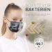 HARD 100pcs Disposable Face Masks Made in Germany | Small Size 14.5cm x 9.5cm | Roses Design | CE Certified Type IIR | 99.78% Filtration | Breathable Triple Layer - Buy Online on GoSupps.com