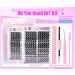 Premium False Eyelashes & DIY Lash Extension Kit - 168pcs D Curl Individual Lashes (12-18mm) with Bond Seal & Tweezers | International Shipping Available - Buy Online on GoSupps.com