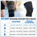 VOCOSTE Knee Sleeves - 2 Pack Compression Brace for Men & Women | Knee Support | Nylon Small Black - Buy Online on GoSupps.com