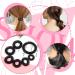 Tuuxi 28-Piece Spiral Hair Rubber Bands - Black Telephone Cable Hair Ties for Women & Girls - Trackless Coils Big Size 5.5 cm & Small 2.5 cm - Buy Online on GoSupps.com