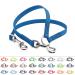 BioThane coupling for two dogs 0.3m long azure blue width selectable coupling leash 0.3 meters azure blue