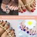 120 Pieces Light Pink False Toenails Kit - 12 Sizes Artificial Toe Nail Tips for Nail Art & Design Display International Shipping Available - Buy Online on GoSupps.com