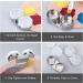 6 Pack Double Dipper Palette Cup - Stainless Steel with Lid and Clip - 1.4 inch Inner Diameter - Buy Online on GoSupps.com
