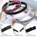 WILLBOND 4-Piece Crystal Rhinestone Headbands - Non-Slip Beaded Hair Accessories for Women and Girls - Black, White, Purple, Gray - 1.2cm - Bling Bling Hair Bands - Buy Online on GoSupps.com