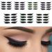 4 Pairs Eyeliner Stickers with Eyelash for Eyes Reusable Adhesive Eyeliner Eyelash Makeup Stickers Outline Winged Lid Cosmetic Quick Easy Application for Women Eye Beauty