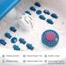 Foot Spa Massager with Bubble Jets & Customizable Heat - 14 Rollers & Pumice Stone - Soothing Relief for Tired Feet - Classic Blue - Buy Online on GoSupps.com