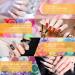 SPTHTHHPY Acrylic Nail Kit - Pink White Clear Acrylic Powder & Liquid Set for Nail Extension - Manicure Tools & Glitter Brush Included - Beginner Friendly - 120ML - Buy Online on GoSupps.com