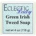Green Irish Tweed Glycerin Soap by Eclectic Lady 4 oz Bar