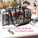 Kemier Clear Travel Makeup Bag - Large Cosmetic Organizer with 6 Pockets & Shoulder Strap - Buy Online on GoSupps.com