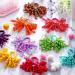 30 Pcs Boutique Baby Girls Artsy Style Bow Hair Ties - Elastic Colored Hair Bands for Toddlers Kids - Buy Online on GoSupps.com