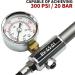 BV High Pressure Bike Fork Rear Shock Suspension Pump 300/400 PSI with Gauge and Micro Adjustment Button - Buy Online on GoSupps.com