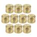 FARUTA Copper Moxa Box for Moxibustion Therapy Moxa Stick Portable Moxibustion Cans Anti-Ash Net 10pcs