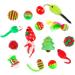 Chiwava 17 Pack Christmas Cat Toy Gifts - Assorted Variety Set for Kitten Interactive Play - Buy Online on GoSupps.com