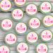 20 x Precut Pink Day Breast Cancer Awareness Fundraising Edible Wafer Paper Cupcake Toppers For Cake