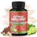 Organic Cadane Citrus Bergamot Supplement Extract Capsules 90 Capsules & Berberine Olive Guggul Garlic Pine Bark Black Pepper | Supports Overall Health Immune System | 3 Months Supply