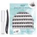 SISILILY Individual Lashes - 45 Cluster Lashes CC Curl DIY Eyelash Extension at Home - Hand-made Soft 3D False Eyelashes Cluster with Eyelash Glue and Tweezer - Easy to Use Save Time - DM10 45 clusters - DM10