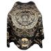 Pelocapa Barber Cape for Men, Haircut Cape with Snap Closures, Professional Salon Cutting Cape, Large Waterproof Hairdressing Cape Gown Apron for Hairstylist- 63 56 Mayan Pattern