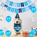 Dog Birthday Party Supplies Set - Light Blue Plaid Bandana, Hat, Bow Tie & Number for Small, Medium, Large Dogs | JOTFA - Buy Online on GoSupps.com