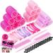 Yes Cart 37 Pcs Hair Rollers With Clips -18 Rollers For Hair Volume (48+36+25mm) Rollers Short hair & Long Hair 12 Clips 2 Combs 1 Braid Device | Velcro Rollers For Hair Curlers Rollers