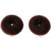 Careforyou hair-dutt for children for girls ballet donut form hair knot ring-shaped formative sponge 2 pieces small and medium-sized brown