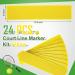 Yellow Court Line Marker Kit - Training Equipment for Tennis, Basketball, Volleyball & Badminton - Outdoor Court Boundary Markers for Kids - Buy Online on GoSupps.com