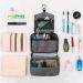 Cooja Hanging Toiletry Bag for Women - Travel Washbag with Hook & Handle, Grey - Includes 1 Toilet Bag + 2 Drawstring Bags - Buy Online on GoSupps.com