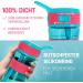 Boddel's BPA-Free 400ml Children's Drinking Bottle with Straw & Non-Slip Handle - Shatterproof Water Bottle for School Sport & Kindergarten - Raspberry Red/Turquoise - Buy Online on GoSupps.com
