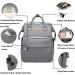 Attacking Multifunctional Mom Backpack - Waterproof Large Capacity Diaper Bag with USB Stroller Belts & Diaper Pad (LD47 Gray) - Buy Online on GoSupps.com