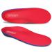 Shoe Insoles Arch Support Inserts Orthotic Insoles for Plantar Fasciitis Flat Feet High Arch Pronation Heel Spurs & Foot Pain Mens 10 - 10 1/2 | Womens 12 - 12 1/2 Red