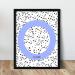 Personalized Initial Name Print - Scandi Style Polka Dot Nursery Wall Art - Kids Room Decor - A4 Size - Buy Online on GoSupps.com