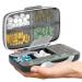 Pill Organizer Airtight Pill Box Large Pill Dispenser Home Travel Supplement Holder Portable Vitamin Sorter Jumbo Size 8 Compartment Airtight Vitamin Container Daily Medicine Black