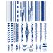 PADOUN Barbed Wire Thorn Totem Line Designs & Realistic Cute Temporary Tattoos - 12 Sheets Semi-Permanent Tattoo Stickers  Long-Lasting for 1-2 Weeks - Perfect for Adults & Children